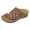 Brown, variant on Wedge Sandals for Women Slip On Dressy Summer Flip Flops Sandal Lightweight Memory Foam Platform Slide Shoes Brown Size 7.5