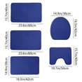 thumbnail image 2 of zanvin Memory Foam Bath Mat 5 Set Bathroom Rugs for 5 Pcs Toilet Mats Universal Soft Comfortable Water Absorption Non-Slip Thick Machine Washable Easy Dry Dark Color Bath Rugs, Gifts for Women, 2 of 5