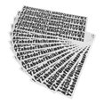 thumbnail image 1 of WASHWEPE 10 Sheets Poster Board Letters Self Adhesive Black for Designers Removable Vinyl, 1 of 5