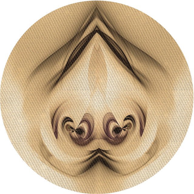 Ahgly Company Tapis d'Intérieur Rond Lavable en Machine Brun Cannelle Transitionnel, 5 Pieds Rond