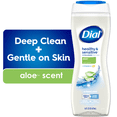 thumbnail image 1 of Dial Aloe Healthy & Sensitive Body Wash, 473ml, Dermatologist Tested, Free from Silicones, Parabens, Phthalates, SLS, 1 of 9