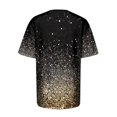 thumbnail image 5 of TSADFHJI Chandails pour Femmes en Coton Mode Décontractée pour Femmes Dégradé à Paillettes Imprimé Col Rond T-Shirt Ample, 5 of 5