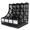 thumbnail image 3 of LAFGUR File Holder 4-Grid Desktop Document Tray High-end Plastic Organizer Storage Office Supplies, 3 of 8