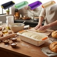 thumbnail image 1 of SSZMDLB 4Pcs Silicone Loaf Pan, Non-Stick Bread Pan For Baking Bread Quiche Meatloaf Lasagna, 11.4 X 5.3 Inches Collapsible Flexible Kitchen Bakeware, Cake Pan, 1 of 9