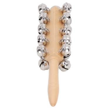 Sleigh Bell Stick, 21 Bells Wooden Bell Stick Cognitive Training Clear Sound  for Families