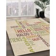 thumbnail image 3 of Ahgly Company Tapis d'Intérieur Lavable à la Machine, Carré, Transitionnel, Brun Pérou, Tapis de Zone, 3 Pieds Carré, 3 of 7