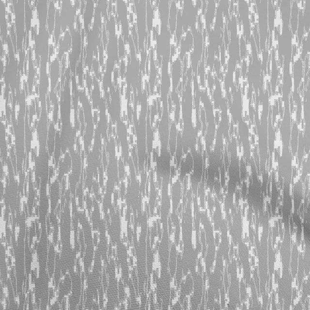 oneOone Silk Tabby Gray Fabric Abstract Fabric For Sewing Printed Craft Fabric By The Yard 42 Inch Wide