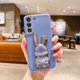 thumbnail image 1 of Elevate Your Phone With A Cute Rabbit Stand & Soft Silicone TPU Phone Holder: Protective Case For Samsung Galaxy S23/S22/S21/Plus/Ultra/FE, 1 of 5