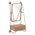 thumbnail image 4 of Zuo A12232 11.0 in. Peralta Mirror, Shelf Gold, 4 of 8