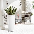 thumbnail image 2 of QCQHDU 21 inch Tall Planters for Outdoor Plants Set of 2,Outdoor Planters for Front Porch,Large Pots for Plants Outdoor Indoor,White Planters Flower Pots, 2 of 5