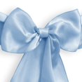 thumbnail image 4 of Lann's Linens - 100 Elegant Satin Wedding/Party Chair Cover Sashes/Bows - Ribbon Tie Back Sash - Baby Blue, 4 of 4