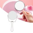 thumbnail image 1 of Spptty Silver Vanity Mirror,2 Sided Vanity Mirror,2 Sided Vanity Mirror 360 Degree Rotation Aluminum Frame Silver Vanity Mirror With Stainless Steel Stand For Office Dormitory, 1 of 8