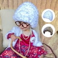 thumbnail image 3 of Winter Kids Wig Cap Little Granny Curly Hair Hat Newborn Photo Props Accessories, 3 of 7