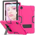 thumbnail image 1 of KOMI Galaxy Tab A9+ Case,for Samsung Galaxy Tab A9 Plus Case with Built-in Screen Protector Kickstand,Hybrid Shockproof Samsung Tablet A9+ Case 11 Inch 2024 Model (SM-X210/X216/X218) Pink+Black, 1 of 5