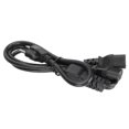 thumbnail image 2 of Monitor Power Cable  , Y Shape PC Power Supply Cable Lengthening Pure Copper Conductor  US Plug 125-250V  For Scanner For Desk Lamp For Camera 1m / 3.3ft JD3262, 2 of 8