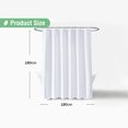 thumbnail image 5 of Rideau de Douche à Texture Gaufrée, Tissu Épais Robuste, Rideaux de Douche pour Salle de Bain, 72l X 72h, 5 of 5