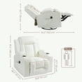 thumbnail image 3 of HOMCOM Fauteuil Inclinable de Salon avec Massage par Vibration à 8 Points, 3 of 10