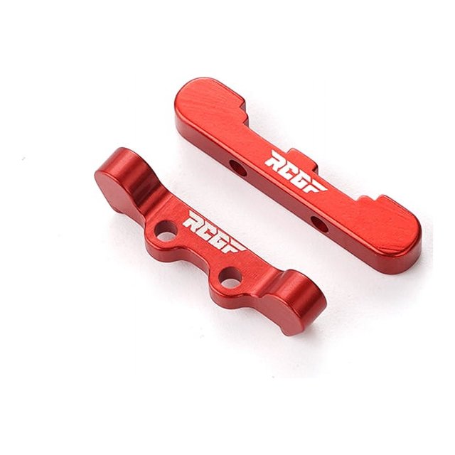 mmirethe Aluminum Alloy Durable Front Rear Suspension Arm Mount For 1/16 LOSI Mini-B Mini-T RC Car Part RC Car Accessories Red