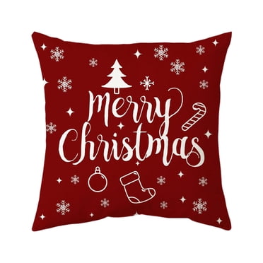Rbaofujie Christmas Ornaments Christmas Pillow Case Decorative Pillow Pillow Home Sofa Printed Pillow Pillow Cover Cushion Cushion Christmas Decorations