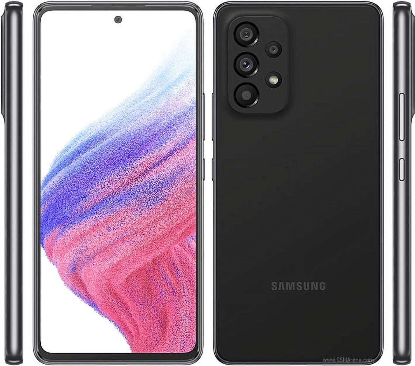 Restored Samsung Galaxy A53 5G Black 128GB Unlocked Smartphone Good
