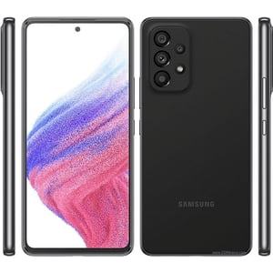 Restauré Samsung Galaxy A53 5G noir 128GB Unlocked Smartphone Bon