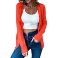 thumbnail image 1 of MeetoTime Women's Long Sleeve Lightweight Cardigans Open Front Button down Soft Knit Sweater Outwear, 1 of 7