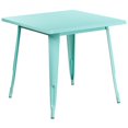 thumbnail image 1 of Bowery Hill 31.5" Square Metal Dining Table in Mint Green, 1 of 2