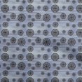 thumbnail image 1 of oneOone Polyester Lycra Dusty Blue Fabric Abstracts Sewing Material Print Fabric By The Yard 56 Inch Wide, 1 of 5