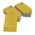 thumbnail image 2 of Inkdotpot Rose Gold Foil Paper Hang Tags Made With Love Text Favor Tags 100 Pieces, 2 of 6