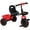 Rouge, variante sur Qaba Tricycle pour 2 à 5 Ans, Vélo pour Tout-Petit avec Siège Ajustable, Rouge