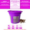 thumbnail image 3 of Zootealy Coffee Capsules Cup Refillable Reusable Coffee Filters Capsule Pods Integrated Design Stainless Steel Mesh Strainer Replacement for Keurig 2.0 and 1.0, 3 of 8