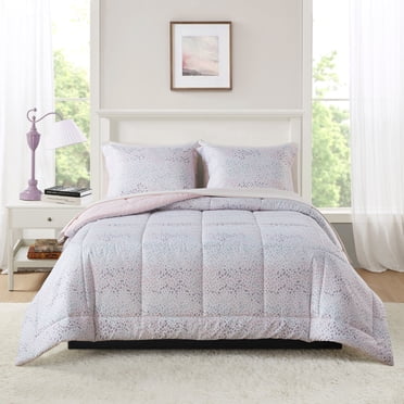 Mainstays bed-in-bag all in one reversible comforter and sheet set,7-Piece,Queen, DITSY