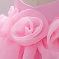 thumbnail image 4 of WEAIXIMIUNG Robes Florales Courtes pour Adolescentes, Robe de Fête Sans Manches, Couleur Unie, Robe de Fête d'Anniversaire avec Bandeau, 4 of 4