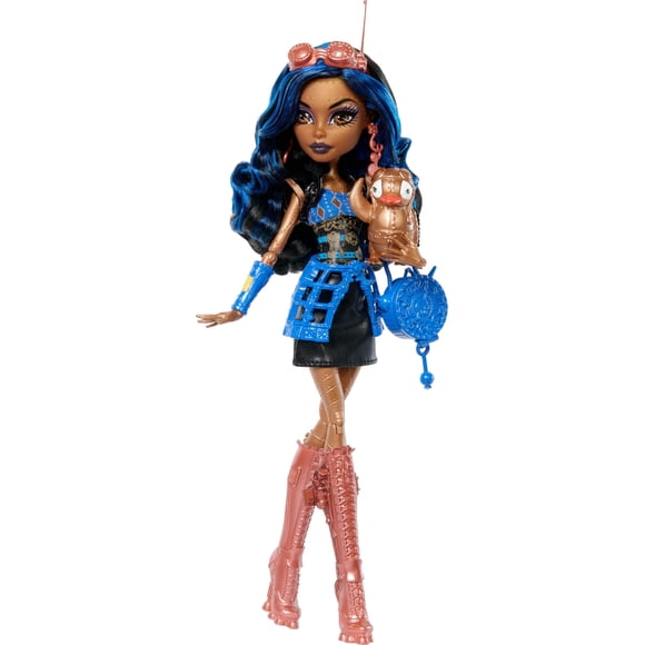 Monster High Poupée Boo-Rriginal Creeproduction, Reproduction de Collection Robecca Steam avec Support pour Poupée, Journal Intime et Penny Capitaine Pingouin pour Animal de Compagnie