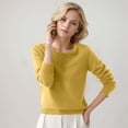 thumbnail image 1 of SHIXIAOO Women's Round Neck Pullover Sweater Solid Color Long Sleeves Raglan Sweater Dress Quarter Zip Sweater Pullover, 1 of 3