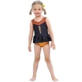 thumbnail image 4 of Maillot de Bain d'Été Deux Pièces pour Petite Fille, Bikini de Jeu de Rôle, Tankini pour Tout-Petit, Rouge, 3 à 10 Ans, 4 of 6