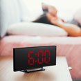 thumbnail image 2 of Miangastore Led Mirror Clock Digital Alarm Clock Red 1 Set 6.7x1.6x3.3in, 2 of 9