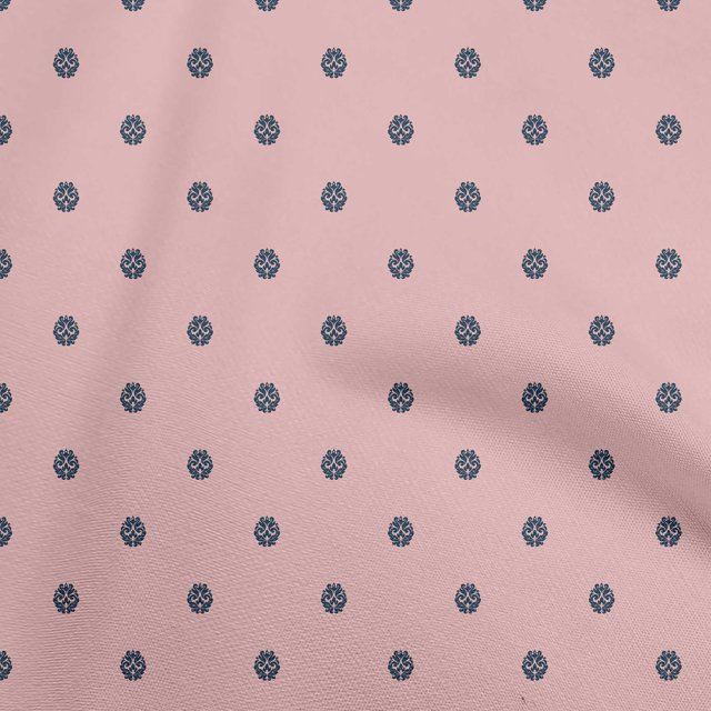 oneOone Velvet Pink Fabric Asian Block Print Sewing Craft Projects Fabric Prints By Yard 58 Inch Wide