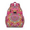 thumbnail image 1 of Mandala Cosmic Spiritual Spirituality School Backpack Adjustable Padded Straps Chest Strap Large Capacity Water-Resistant Backpack, 1 of 5