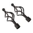 thumbnail image 1 of Abbracc 22mm Curtain Pole Wall Recess Bracket Curtain Rods Finials Hardware ##3 Type 2 - Type 2 - Black, 1 of 7