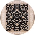 thumbnail image 1 of Ahgly Company Indoor Round Mid-Century Modern Deep Peach Orange Oriental Area Rugs, 3' Round, 1 of 6