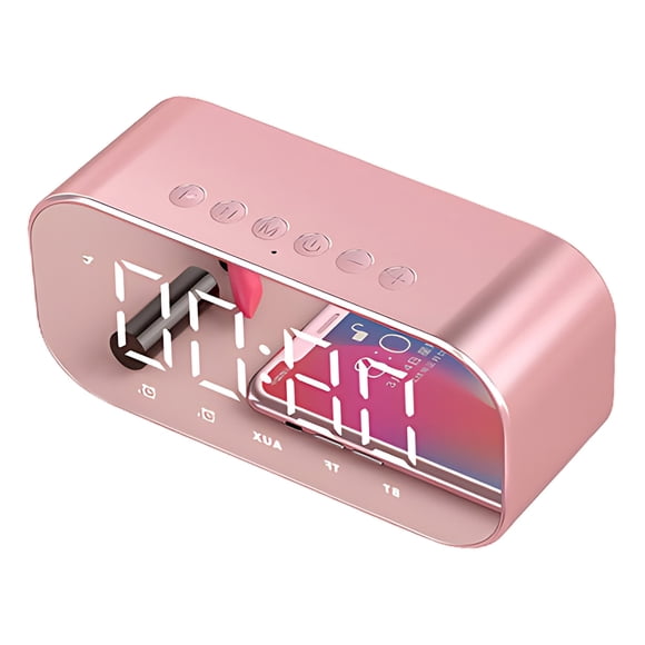 Chmadoxn Alarm Clock Alarm Clock Speaker Wireless Bluetooth Subwoofer New Ingenious Bedside Speaker Alarm clock