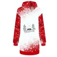 thumbnail image 5 of Jsaierl Robe à Capuchon de Noël pour Femmes, Robe de Chandails à Capuchon, Robe Tunique de Noël à Manches Longues, Chandails à Capuchon Surdimensionnés avec Poche, 5 of 5