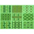 thumbnail image 1 of Ahgly Company Machine Washable Indoor Rectangle Transitional Emerald Green Area Rugs, 2' x 3', 1 of 7