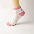 thumbnail image 2 of GDREDA Womens Cancer Awareness Socks Ribbon Soft Sport Sock Bulk Pack Lace Socks Socks for Women Circulation Socks for Women 6 Socks Pack Non Socks Running Women Socks Womens Socks, 2 of 4