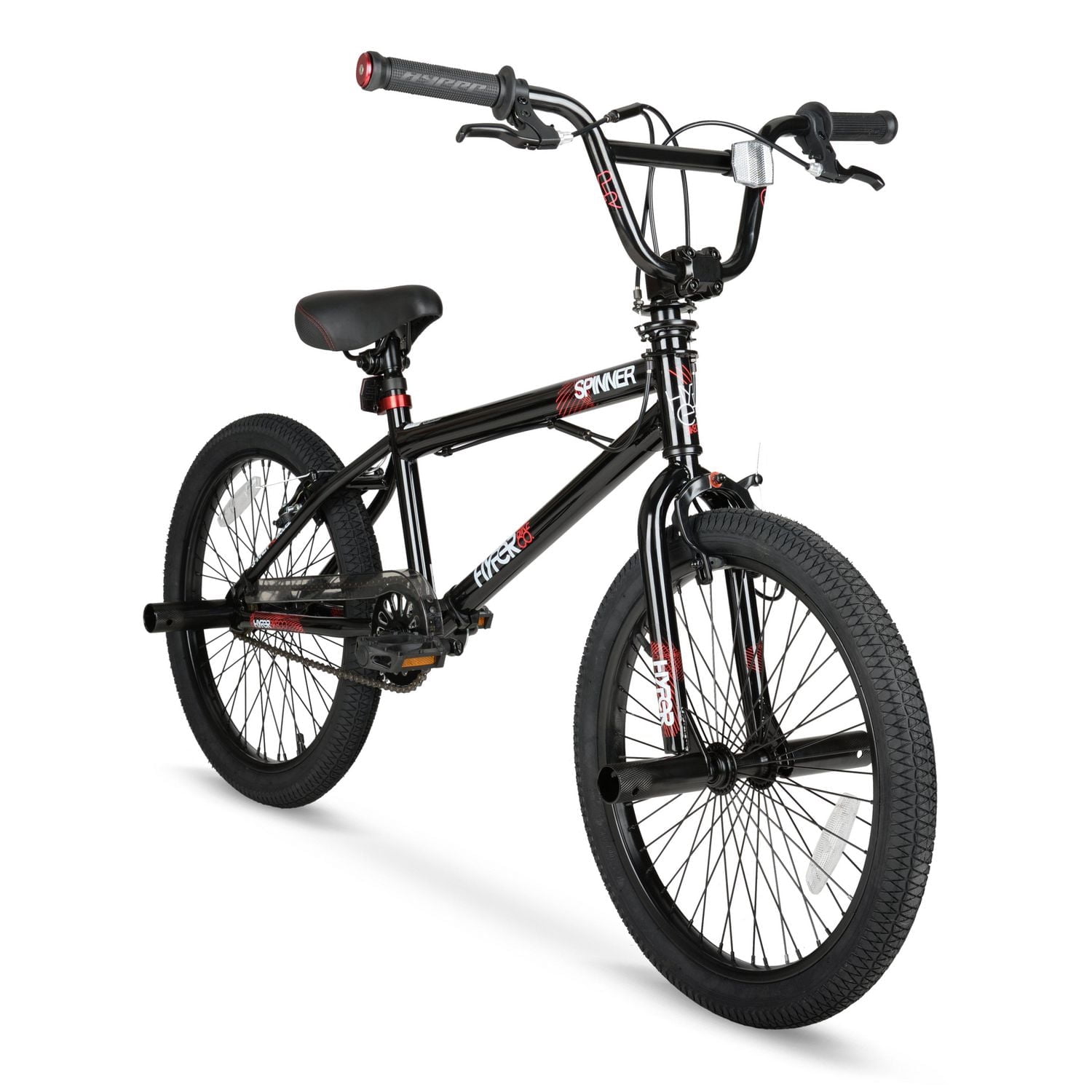 20" Hyper Bicycles Boy's Spinner BMX Bike for Kids, Black, Age Group 8 to 13, Child, Tween