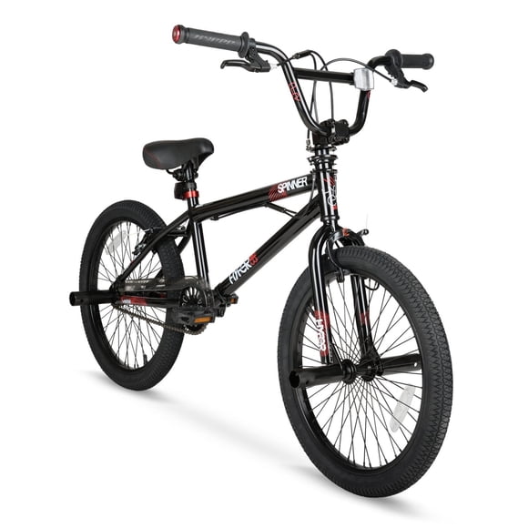 Vélo BMX Spinner Hyper Bicycles pour garçon de 20 po, noir, groupe d'âge de 8 à 13 ans, enfant, préado