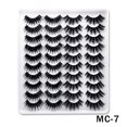 thumbnail image 1 of False Eyelashes Faux Mink Lashes 20 Pairs Long Dramatic Fluffy Volume Natural Fake Eyelashes Value Pack MC-7, 1 of 5