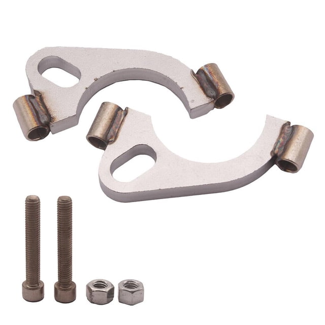 Youkk Car s Performance 5 inch Mild Steel Exhaust Split Flange Flat Oval Replacement Style A 1Set