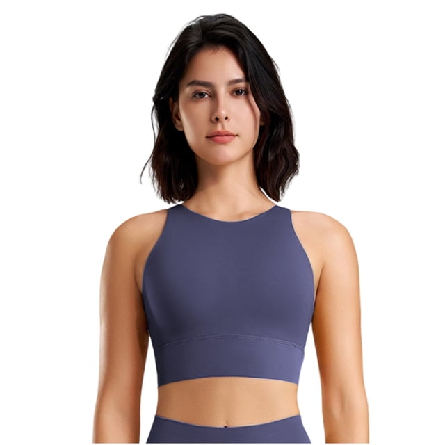 Yuyuzo Sports Bras for Women Wireless High Support Seamless Stretchy Full Coverage Active Workout Crop Tank Tops